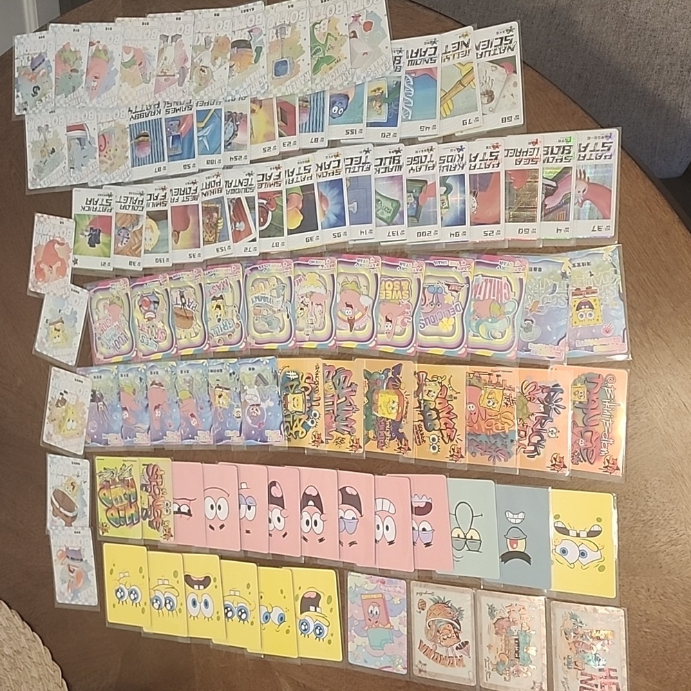 Spongebob Squarepants Kayou Trading Cards Lot x95 Cards No Duplicates